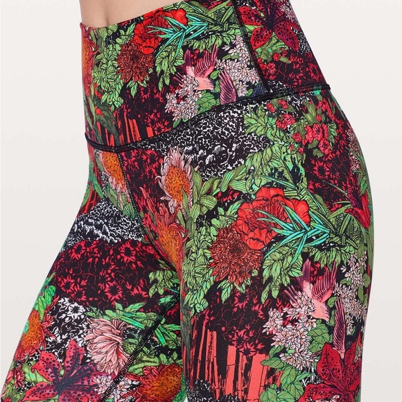 Lululemon Wunder Under Hi-Rise Tight 28" Zen Garden Multicolor Womens 8 - Picture 2 of 9